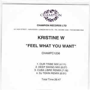 Kristine W - Feel What You Want download free