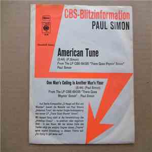 Paul Simon - American Tune b/w One Man's Ceiling is Another Man's Floor download free