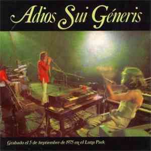 Sui Generis  - Adios Sui Géneris, Volumen I download mp3 flac