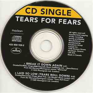 Tears For Fears - Break It Down Again download free